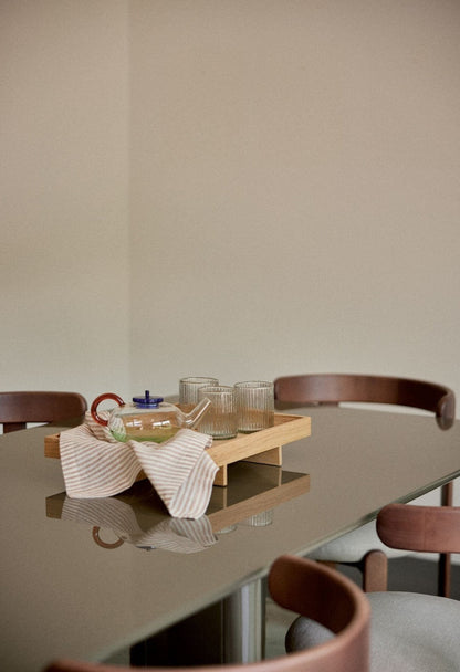 Table A Manger Rectangulaire Joe - Bois Laqué Kaki - Maison Caldeira