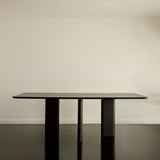 Table A Manger Rectangulaire Joe - Frêne Lasuré Noir - Maison Caldeira
