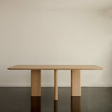 Table A Manger Rectangulaire Joe - Frêne Naturel - Maison Caldeira