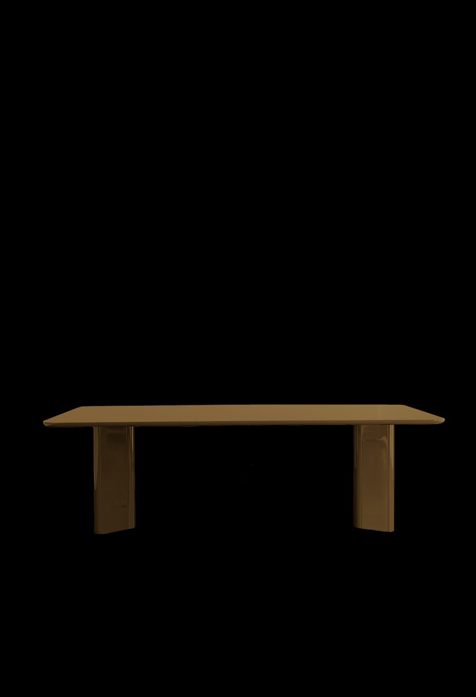 Table A Manger Rectangulaire Victoire - Bois Laqué Caramel - Maison Caldeira