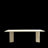 Table A Manger Rectangulaire Victoire - Bois Laqué Crème - Maison Caldeira