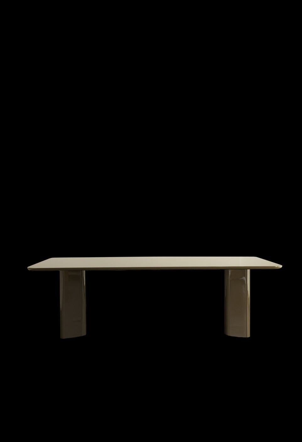Table A Manger Rectangulaire Victoire - Bois Laqué Kaki - Maison Caldeira