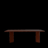 Table A Manger Rectangulaire Victoire - Frene Laqué Bordeaux - Maison Caldeira