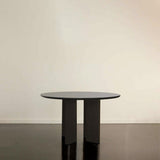 Table A Manger Ronde Joe - Frêne Lasuré Noir - Maison Caldeira