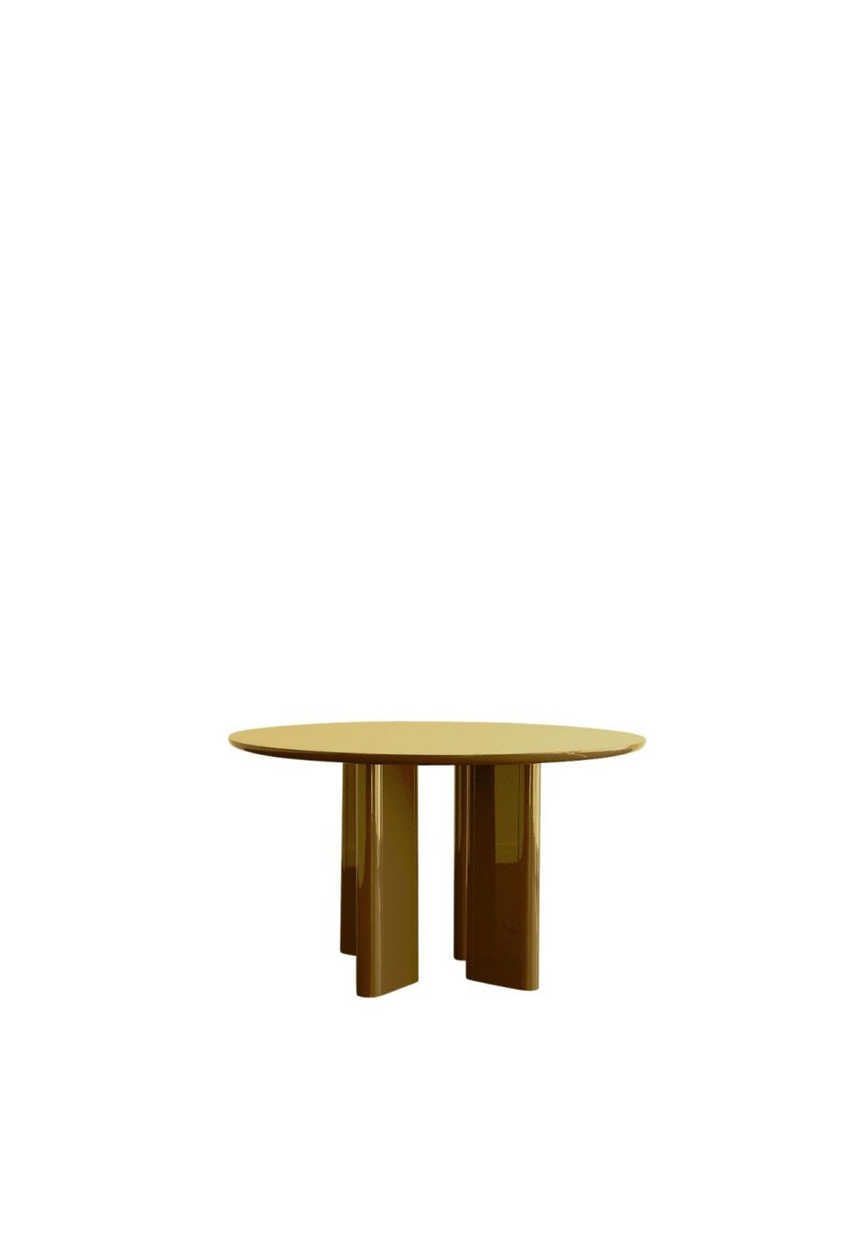 Table A Manger Ronde Joe - Laqué Ambre - Maison Caldeira