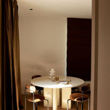 Table A Manger Ronde Joe - Laqué Crème - Maison Caldeira