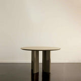 Table A Manger Ronde Joe - Laqué Kaki - Maison Caldeira