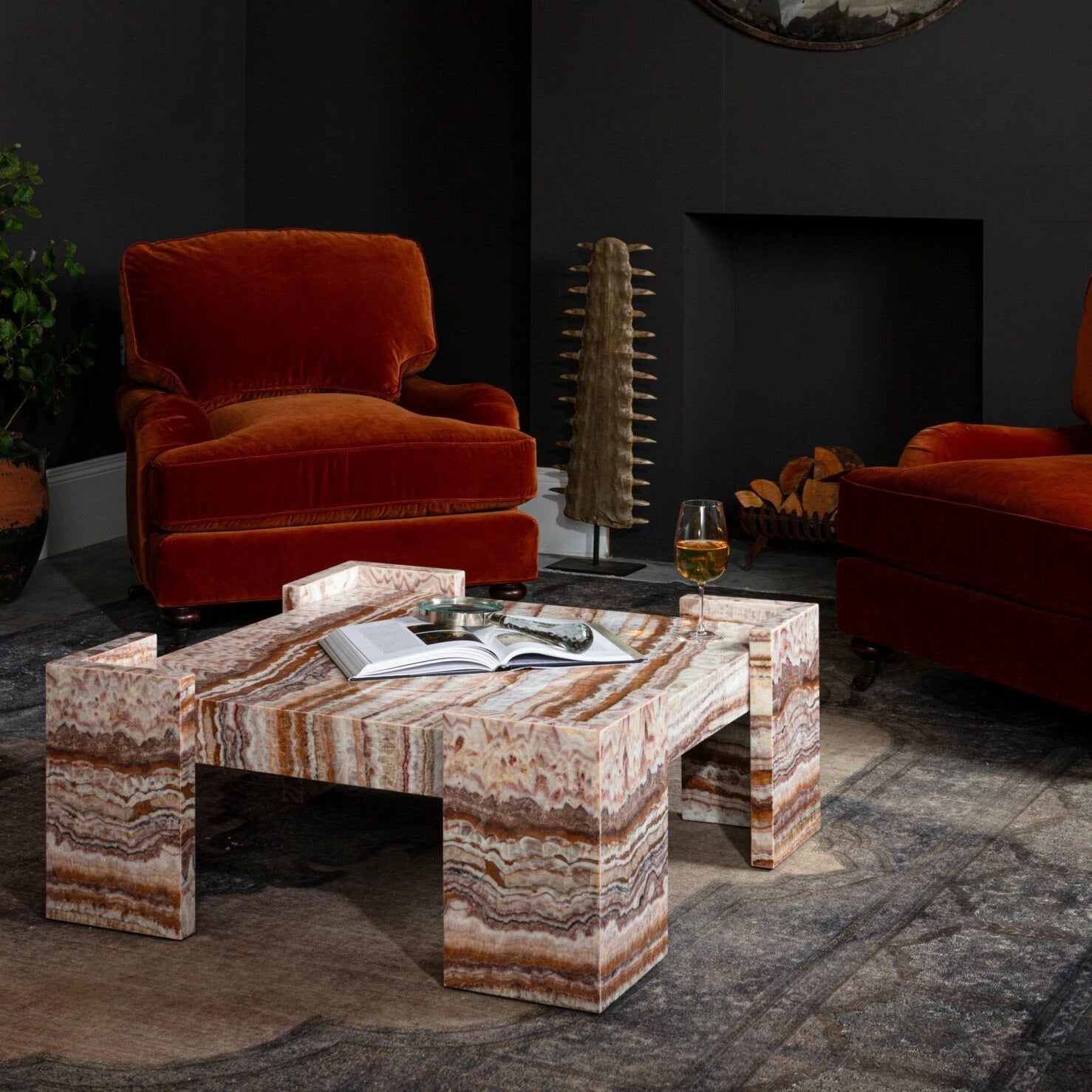 Table basse Harper – Red Jade - Caldeira