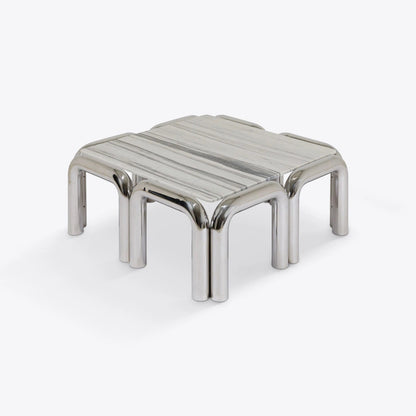 Table basse Kali — Pure White Lines - Caldeira