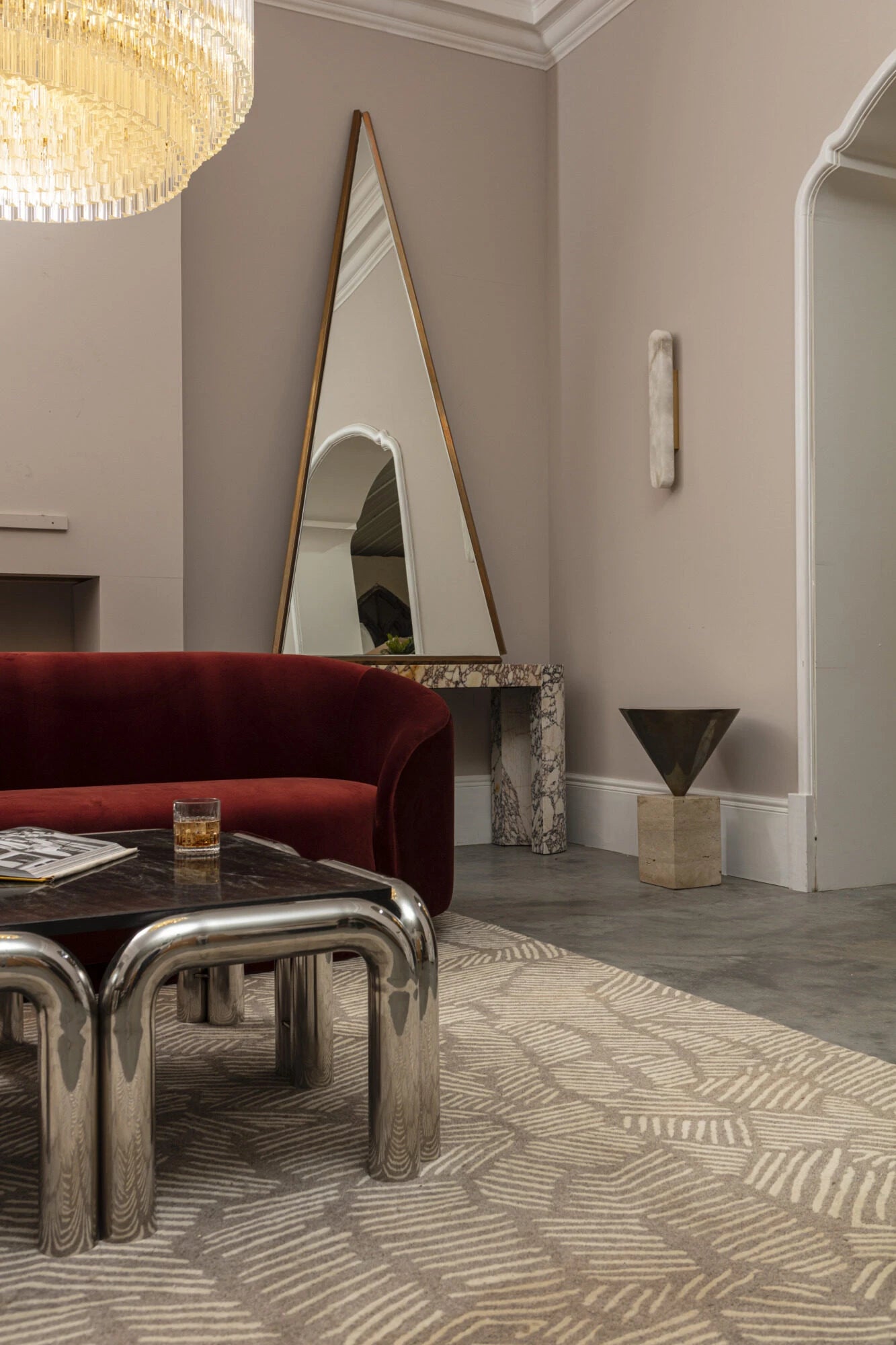 Table basse Kali — Pure White Lines - Caldeira