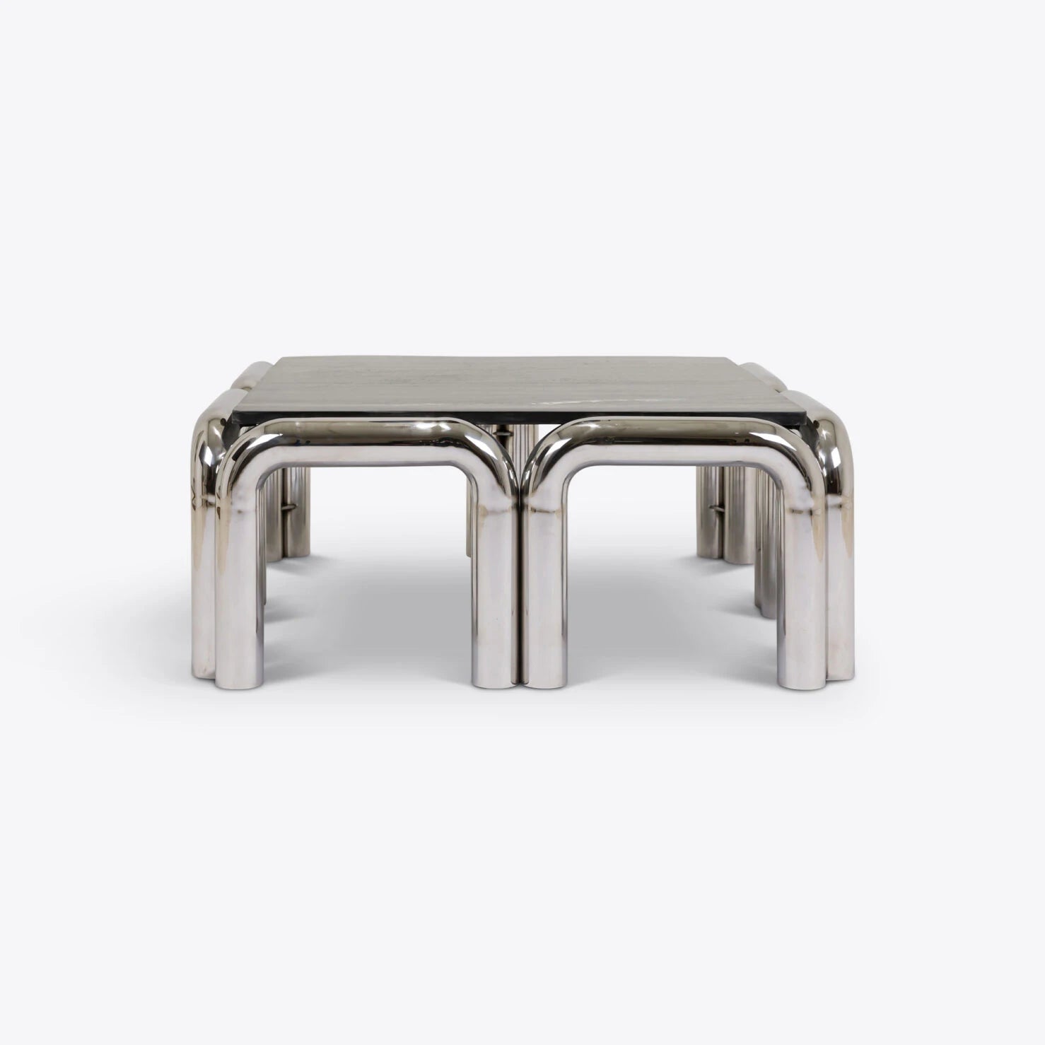 Table basse Kali — Pure White Lines - Caldeira