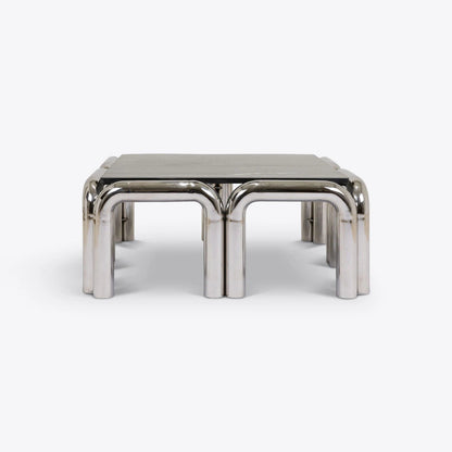 Table basse Kali — Pure White Lines - Caldeira