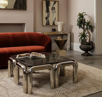 Table basse Kali — Pure White Lines - Caldeira