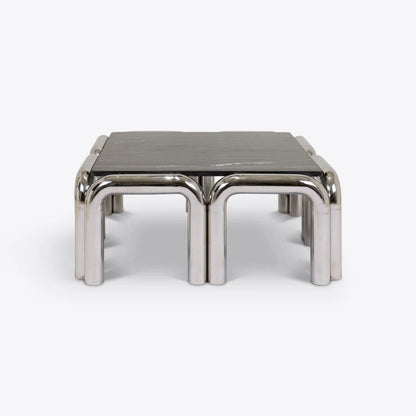 Table basse Kali — Pure White Lines - Caldeira