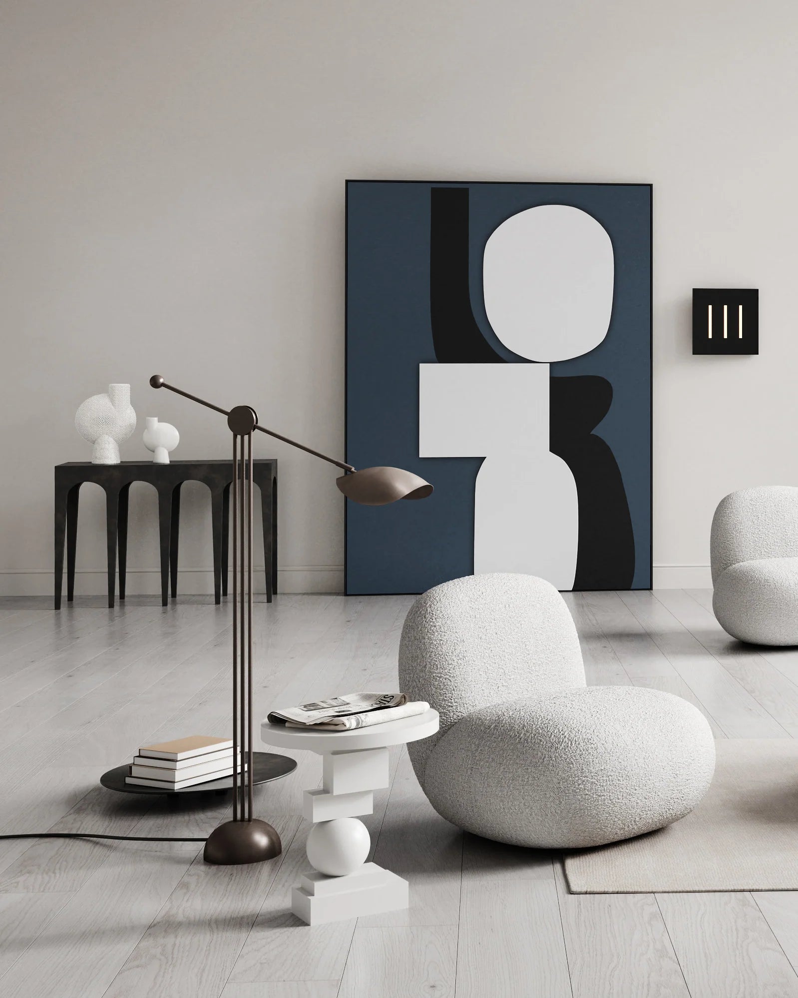 Table d'appoint Artist - Blanc - 101 copenhagen - Scandinave - Maison Caldeira