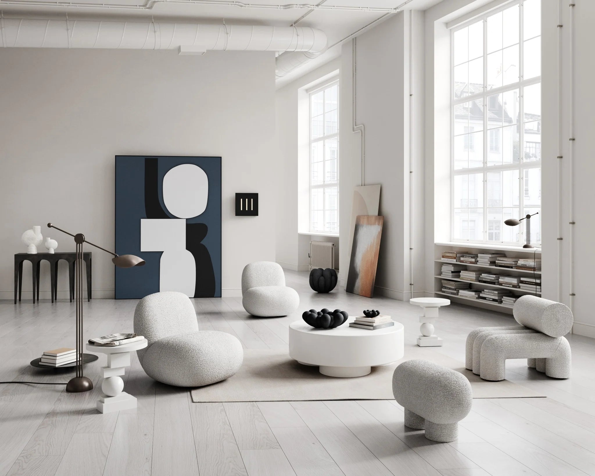 Table d'appoint Artist - Blanc - 101 copenhagen - Scandinave - Maison Caldeira