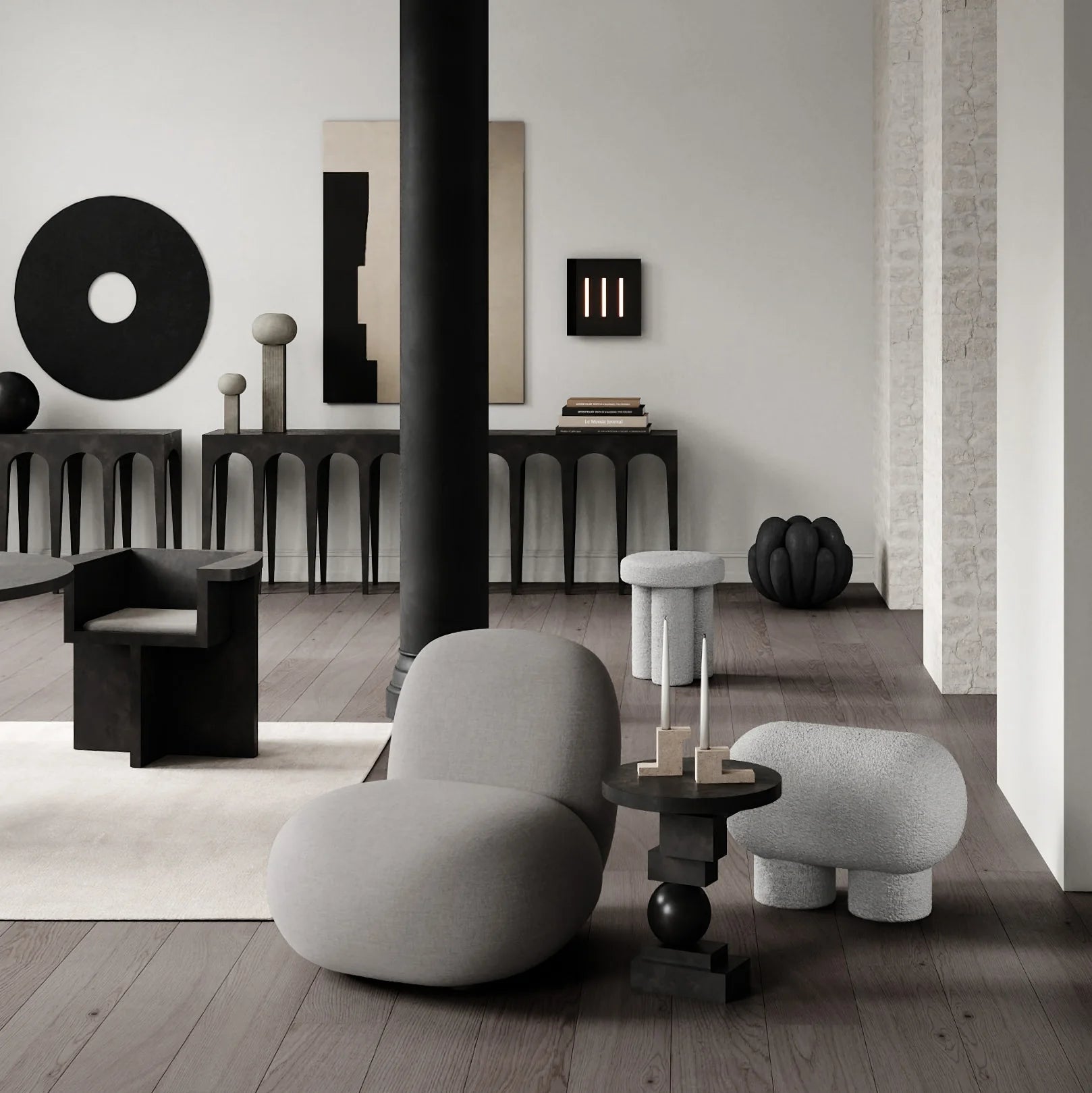 Table d'appoint Artist - Noir - 101 copenhagen - Scandinave - Maison Caldeira