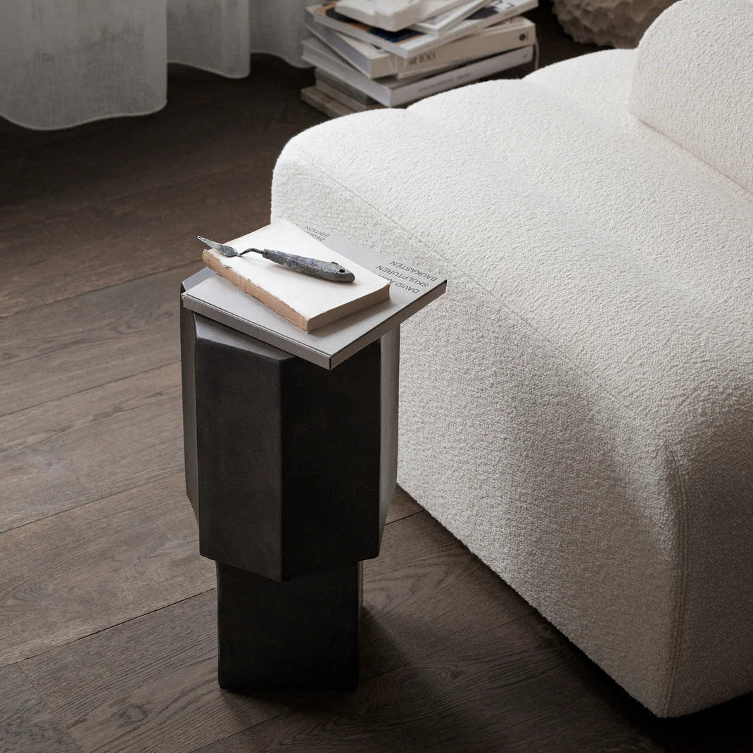 Table d'appoint Quartz - Blanc - Maison Caldeira