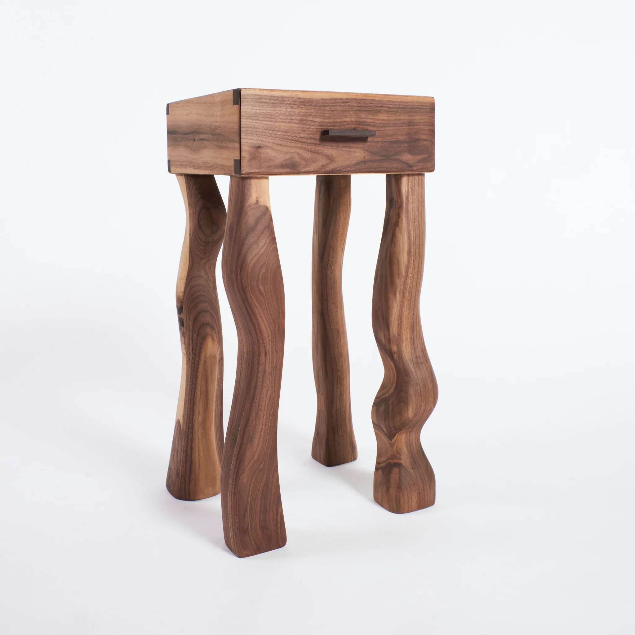 Table de Chevet avec Tiroir en Châtaignier. - Maison Caldeira