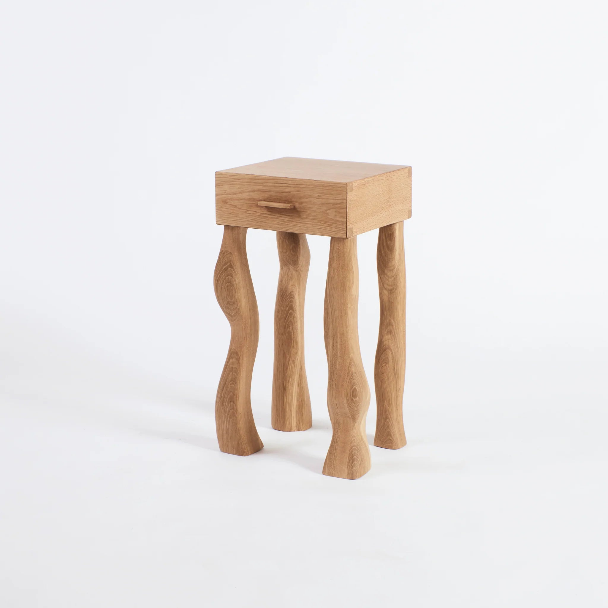 Table de Chevet avec Tiroir en Chêne Massif - Clair - Projects123A - Méditerranée - Maison Caldeira
