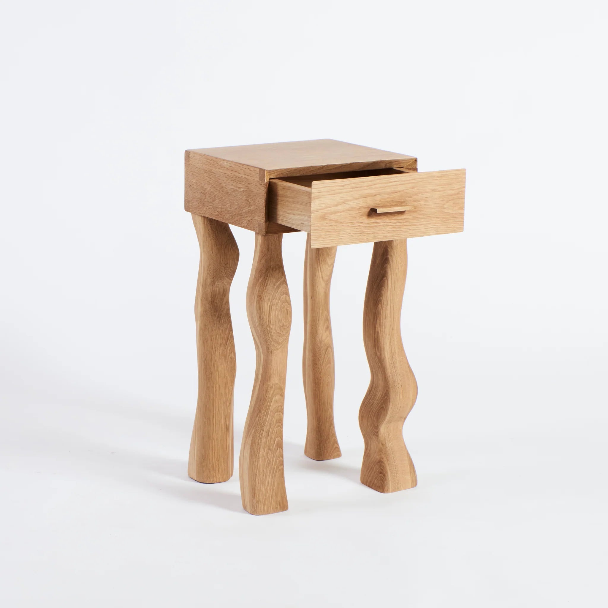 Table de Chevet avec Tiroir en Chêne Massif - Clair - Projects123A - Méditerranée - Maison Caldeira