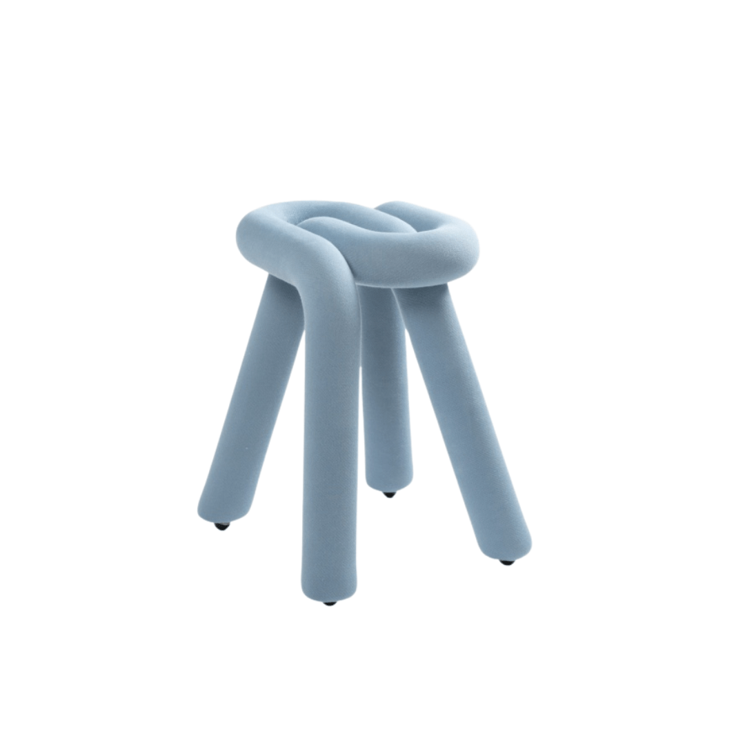 Tabouret Bold - Bleu ciel - Moustache - Design Contemporain - Maison Caldeira