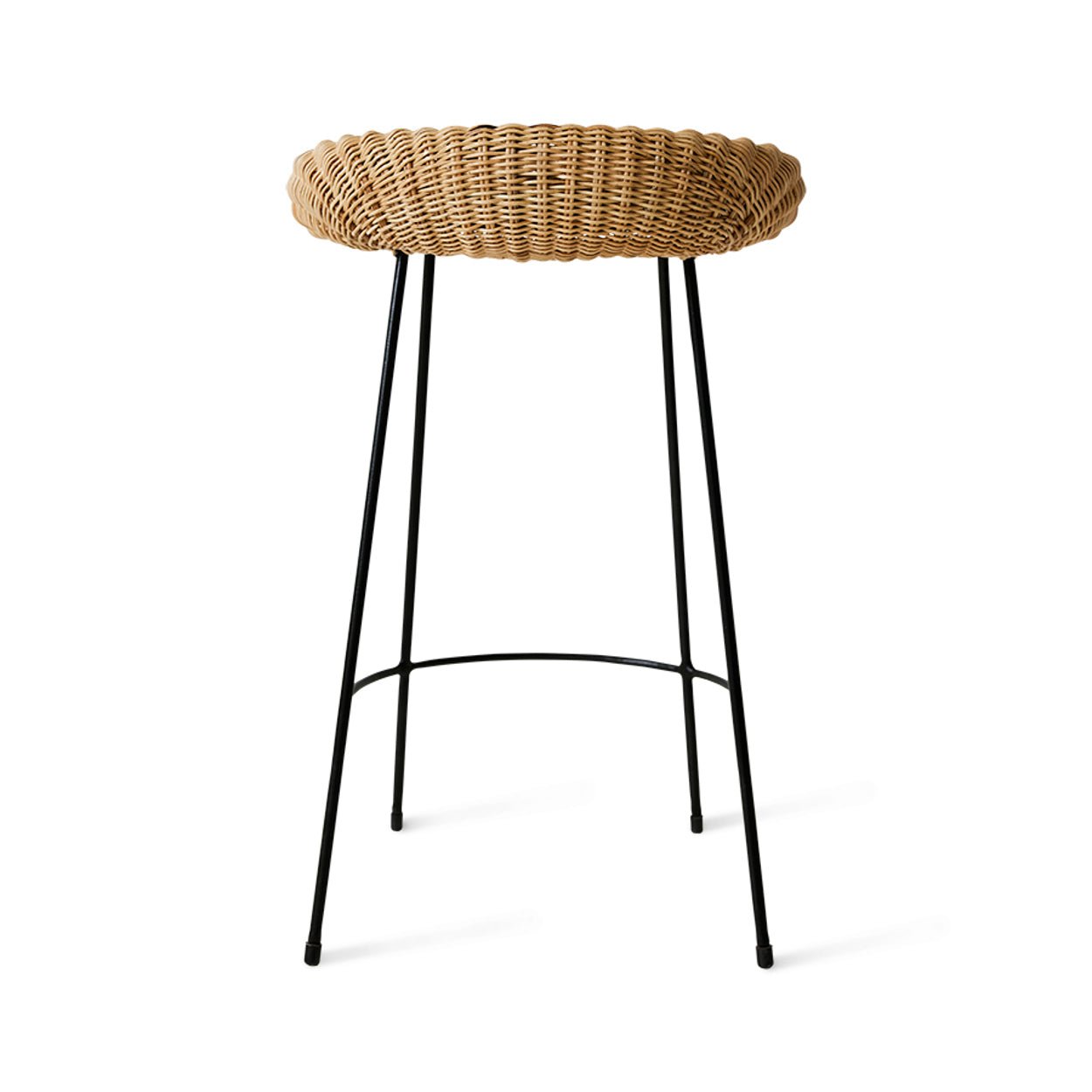 Tabouret de bar en osier - Maison Caldeira