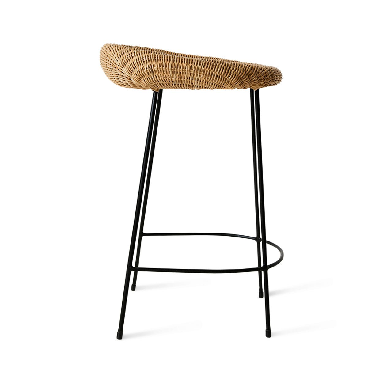 Tabouret de bar en osier - Maison Caldeira