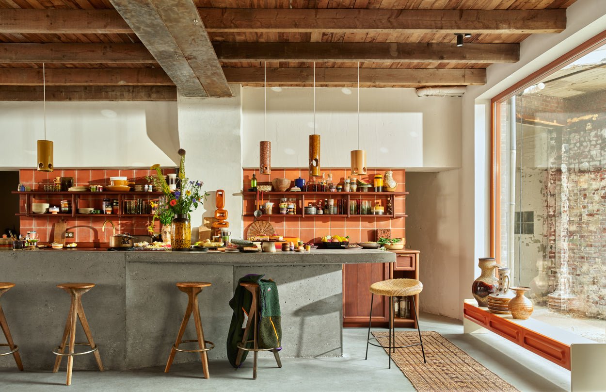 Tabouret de bar en osier - Maison Caldeira