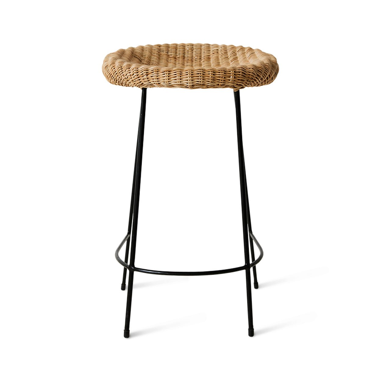 Tabouret de bar en osier - Maison Caldeira