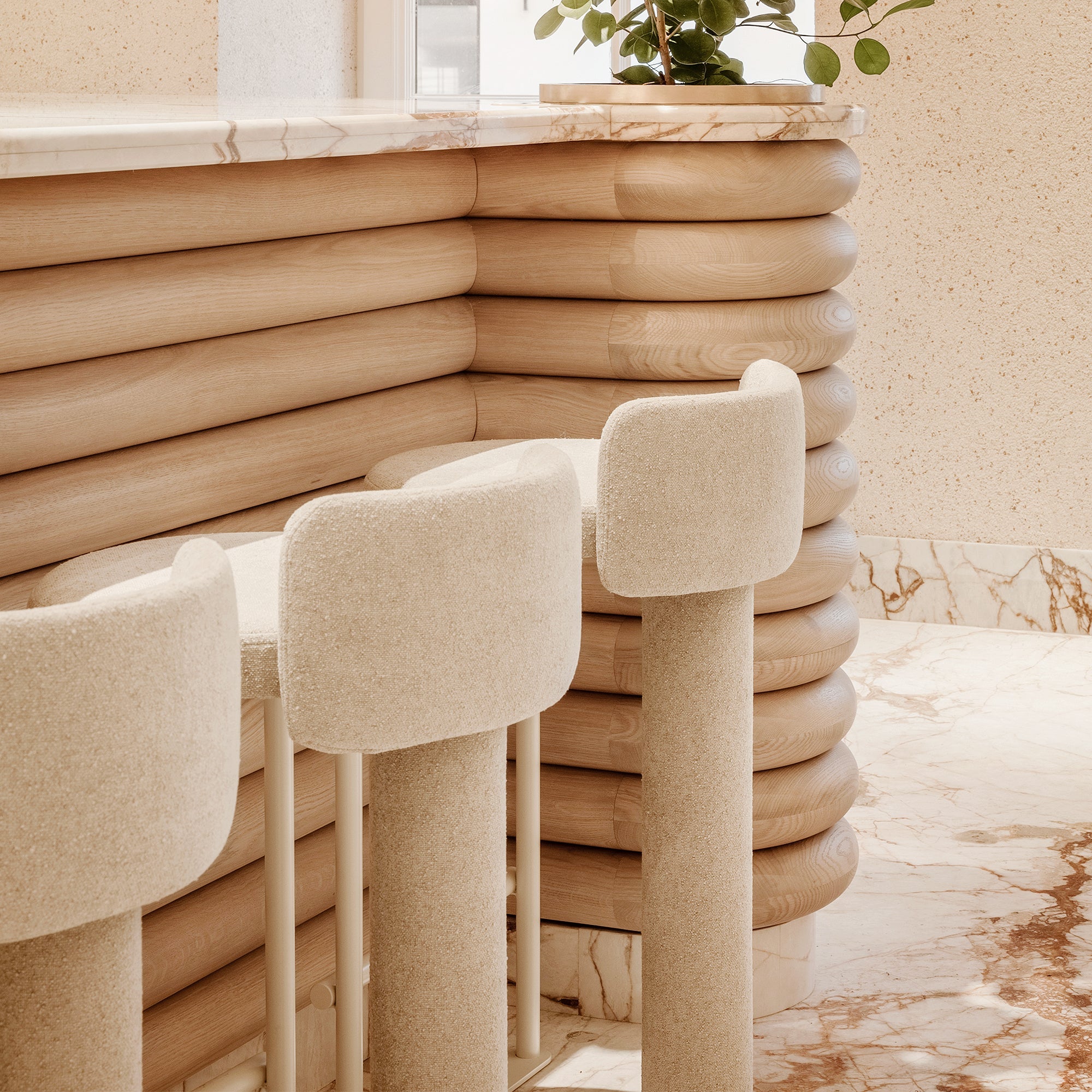 Tabouret de comptoir Fox-Woo - Woo - Design Contemporain - Maison Caldeira
