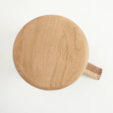 Tabouret Foot Stool en Châtaignier Massif - bois clair - Maison Caldeira