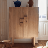 Tabouret Foot Stool en Châtaignier Massif - bois clair - Maison Caldeira