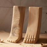 Tabouret Foot Stool en Châtaignier Massif - bois clair - Maison Caldeira