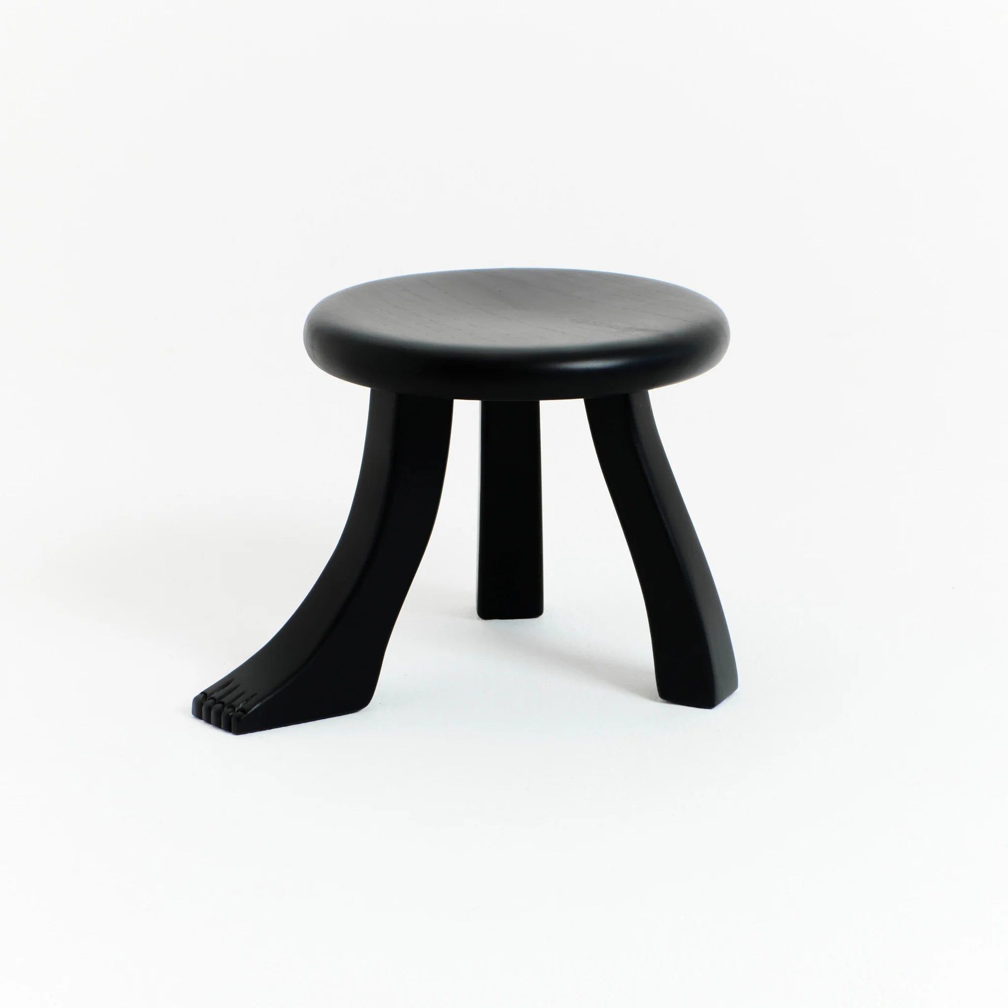 Tabouret Foot Stool en Châtaignier Massif - noir - Maison Caldeira