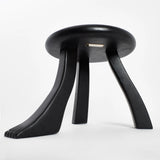 Tabouret Foot Stool en Châtaignier Massif - noir - Projects123A - Méditerranée - Maison Caldeira
