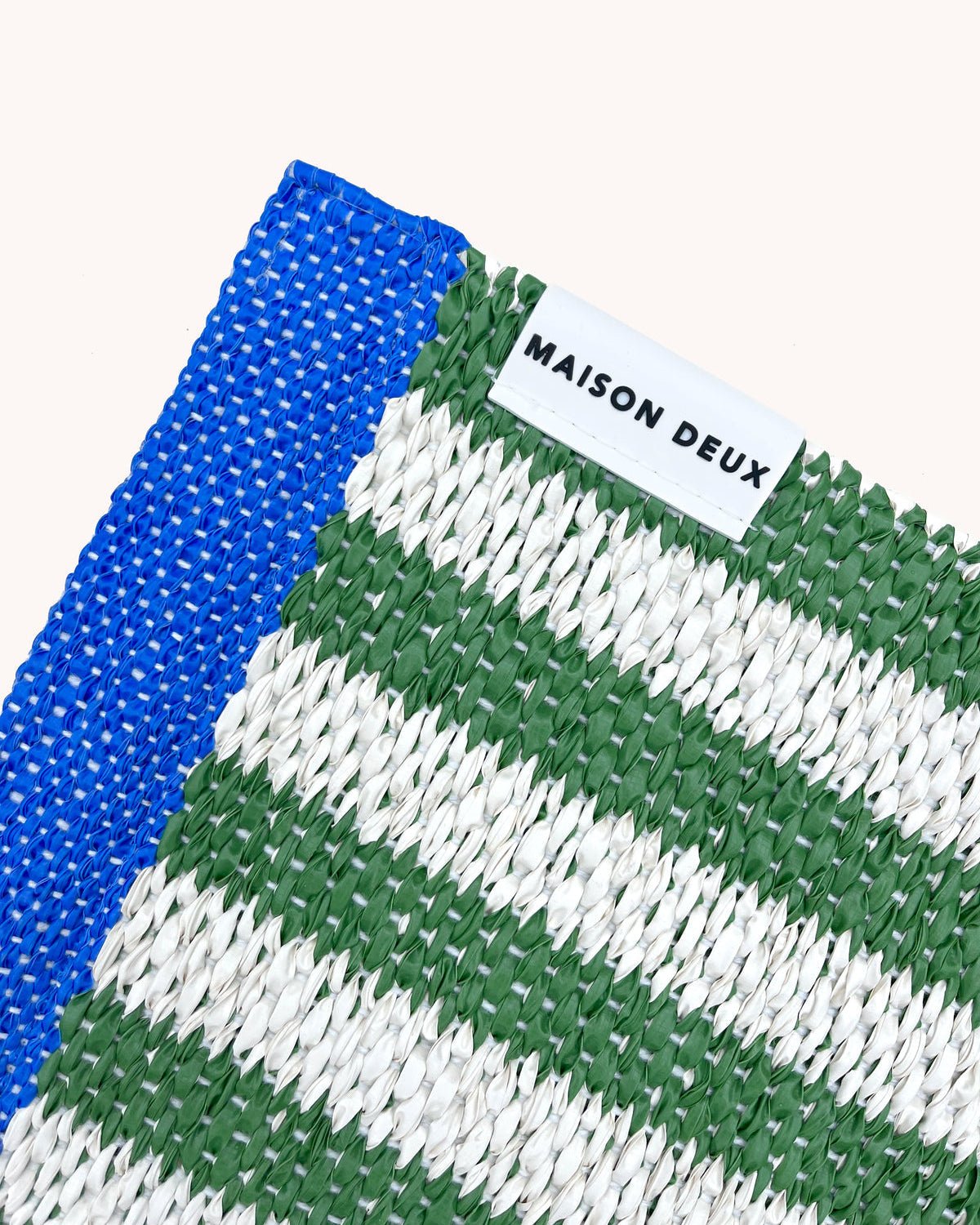Tapis à Rayures Herbe 70 x 150 cm - Maison Caldeira