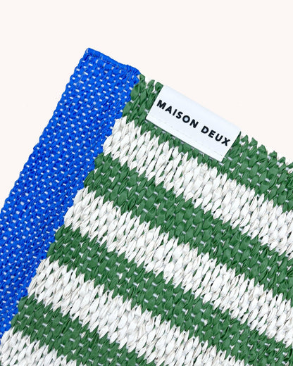 Tapis à Rayures Herbe 70 x 150 cm - Maison Caldeira