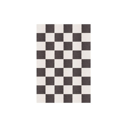 Tapis Chess Wool - Noir et blanc - Layered - Scandinave - Maison Caldeira