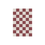 Tapis "Chess Wool" Burgundy - Maison Caldeira