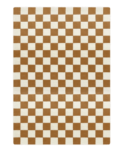 Tapis Damier Terra 170 x 240 cm - Maison Caldeira