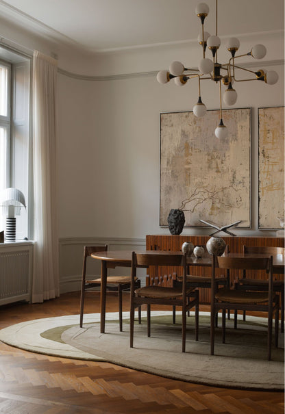 Tapis Erik Bratsberg Lozza Olive - Layered - Caldeira