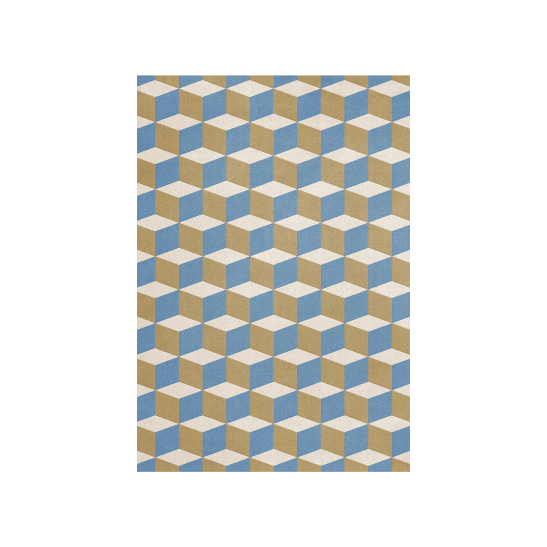 Tapis Illusion - Bleu - Maison Caldeira