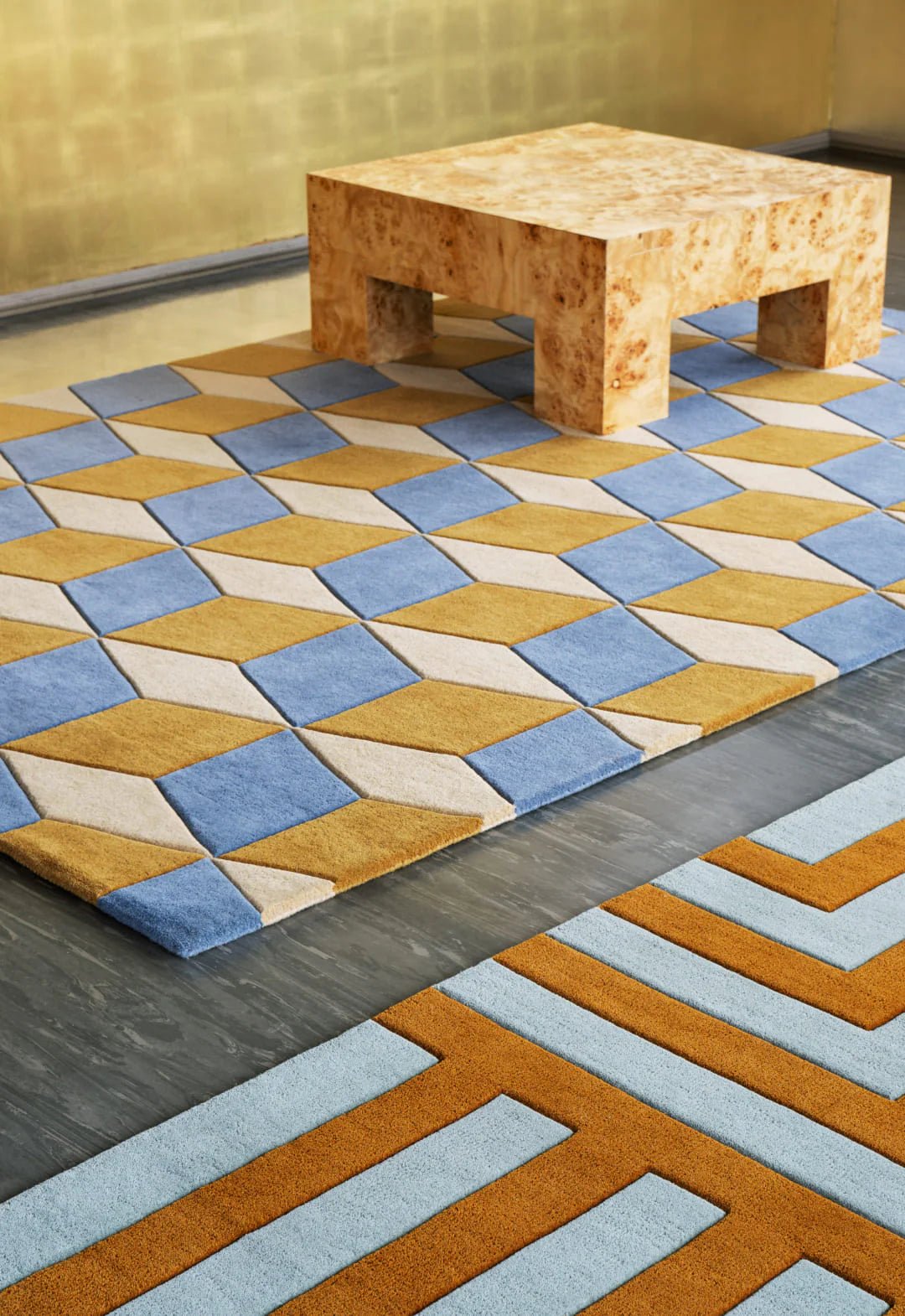 Tapis Illusion - Bleu - Maison Caldeira