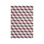 Tapis Illusion - Bordeaux et bleu gris - Maison Caldeira