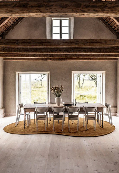 Tapis Résidue - Ochre - Layered - Scandinave - Maison Caldeira