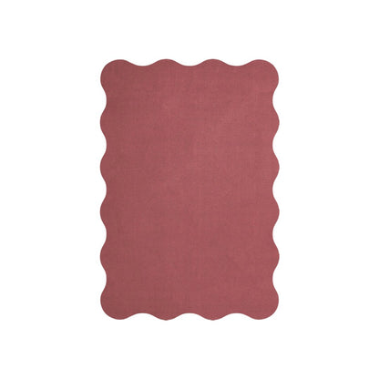 Tapis Scallop - Rouge rosé - Layered - Scandinave - Maison Caldeira