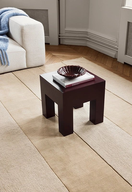 Tapis "Stripe" Grande Almond - Maison Caldeira