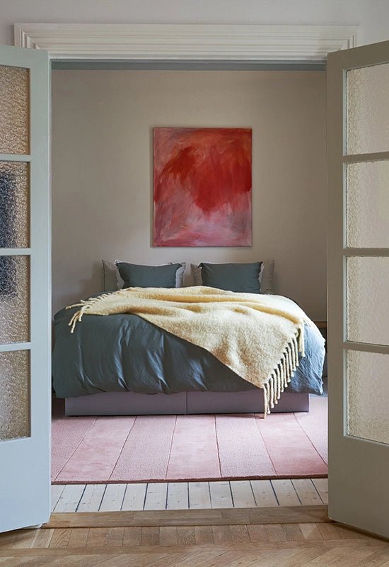 Tapis Stripe - Corail - Layered - Scandinave - Maison Caldeira