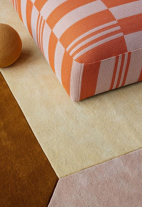 Tapis Teklan Box - Jaune - Layered - Scandinave - Maison Caldeira